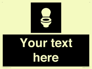 Custom information: black panel wc toilet